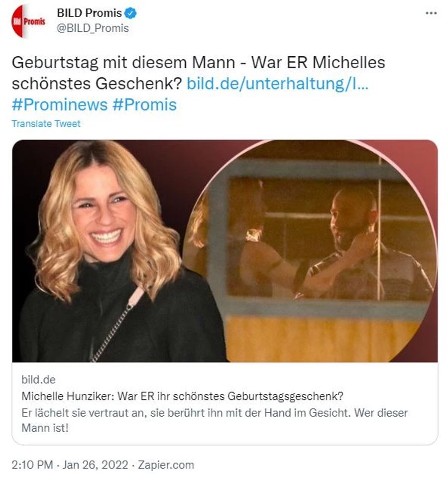 Turtelte Michelle Hunziker auf ihrer Geburtstagsparty?