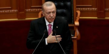 President of Turkey President Recep Tayyip Erdogan visits Albania