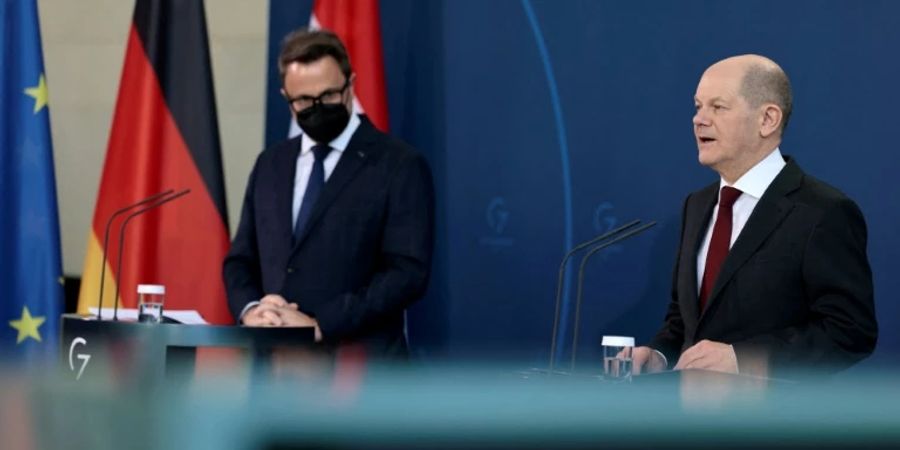 Scholz und Luxemburgs Regierungschef Bettel