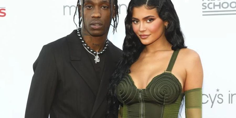 Der Musiker Travis Scott und Kylie Jenner in New York. Foto: Andy Kropa/Invision via AP/dpa