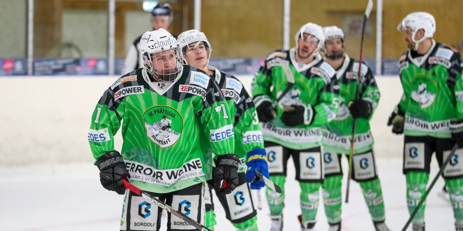 HC Prättigau: 1. Mannschaft im Spiel. - Prättigau