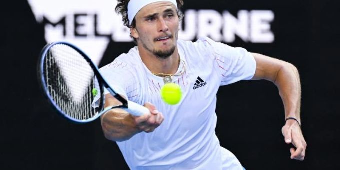 Alexander Zverev in Aktion bei den Australian Open in Melbourne. Foto: Dean Lewins/AAP/dpa Alexander Zverev in Aktion bei den Australian Open in Melbourne. Foto: Dean Lewins/AAP/dpa