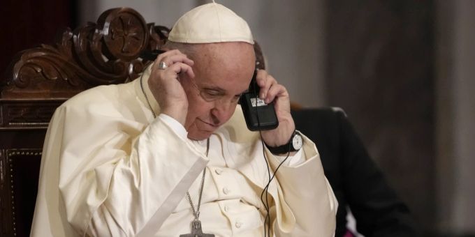 Papst Franziskus bei einem Besuch auf Zypern. Papst Franziskus