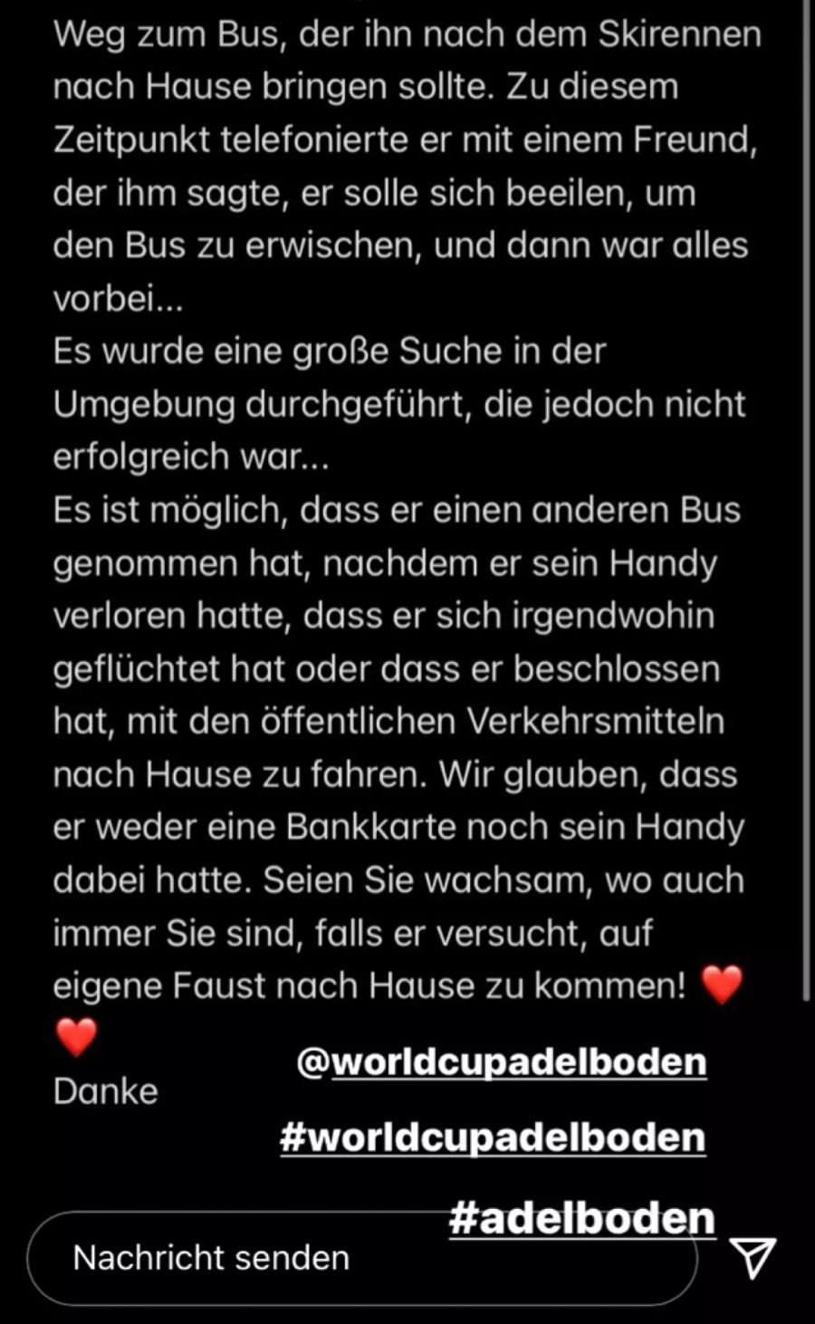 Alle Einzelheiten halfen letztlich auch den 20-Jährigen zu finden.