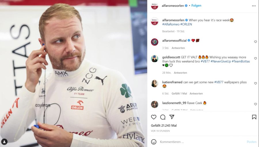 Bottas holte bereits acht Zähler.