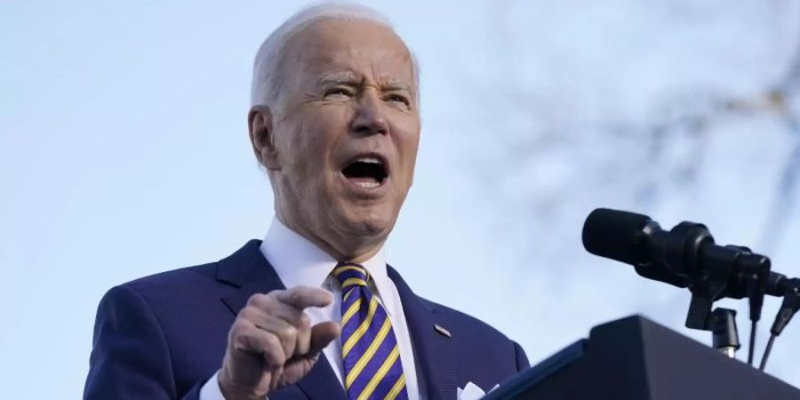 US-Präsident Joe Biden hat die Erstürmung des US-Kapitols als «versuchten Putsch» bezeichnet. Foto: Patrick Semansky/AP/dpa
