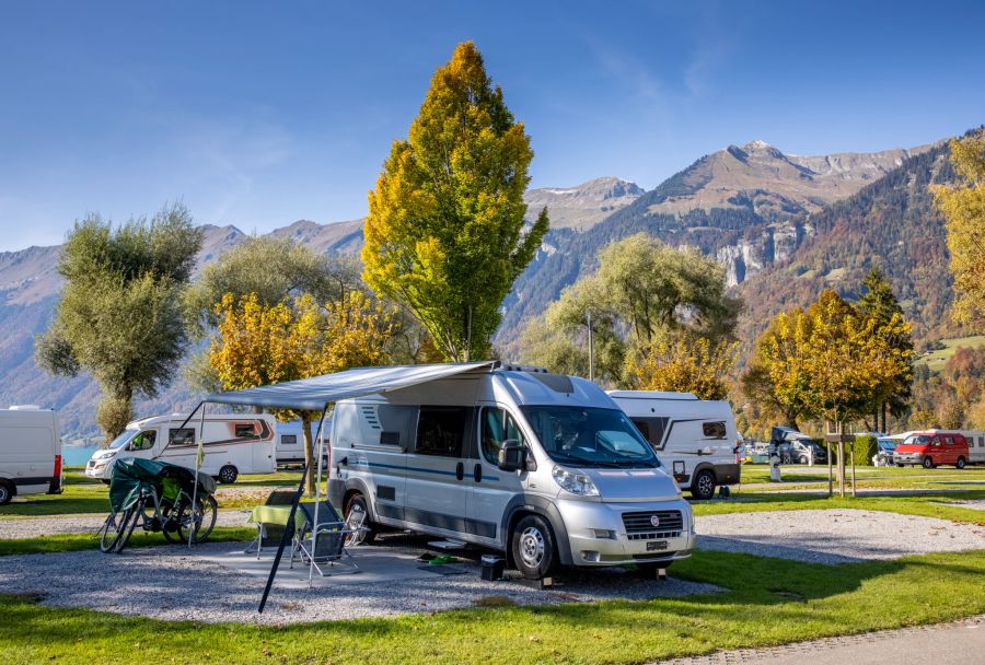 Eindrücke vom Camping Aaregg im Herbst.