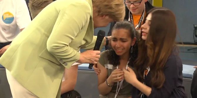 Angela Merkel Reem Sahwil