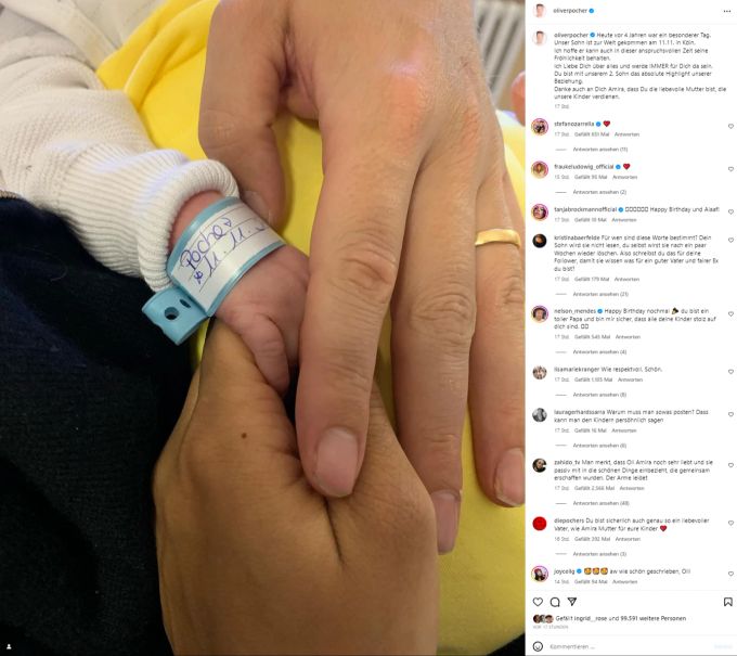 Hier schlägt Oliver Pocher versönliche Worte an. Oliver Pocher Amira