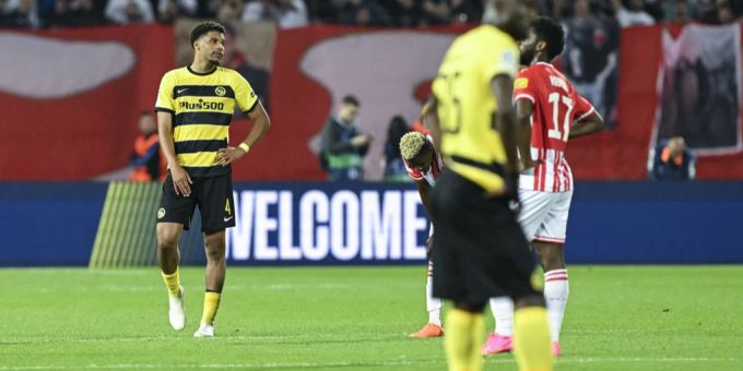 Aurèle Amenda, Verteidiger von YB, nach dem Champions-League-Spiel gegen Roter Stern Belgrad. YB