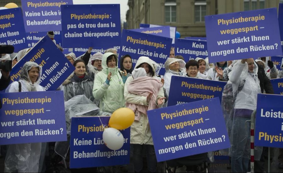 Physiotherapie Kundgebung Demonstration Löhne