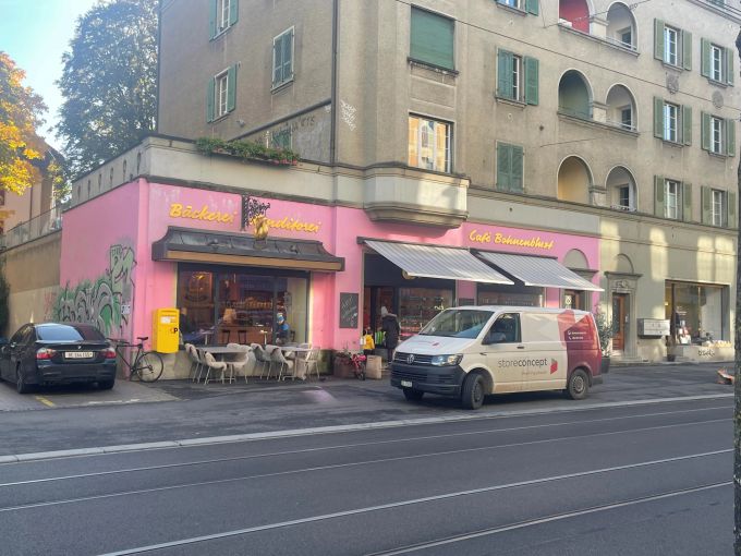 Die Bäckerei Bohnenblust am Berner Breitenrainplatz am Mittwochmorgen. Bäckerei Bohnenblust.