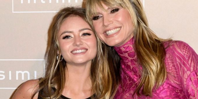 Sie können auf Kommando strahlen: Leni und Heidi Klum. Heidi Leni Klum