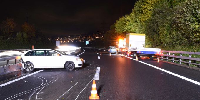 A14 Bei Root Lu Zwei Verletzte Bei Auffahrkollision 5979