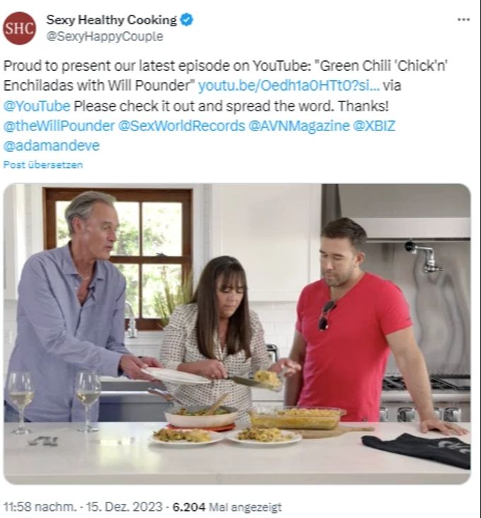 Auf X macht das Ehepaar fleissig Werbung für seine Videos. videos