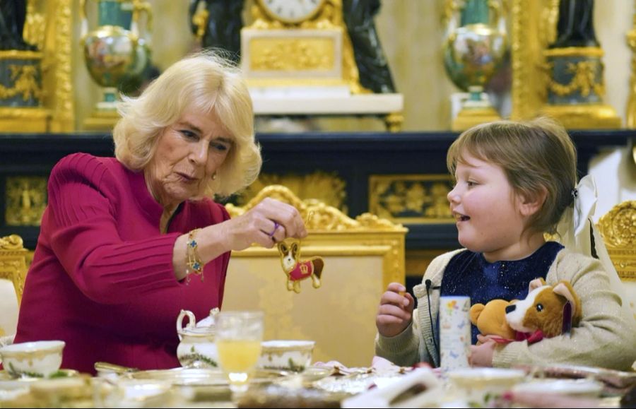 Camilla und Olivia Taylor während ihres Treffens.