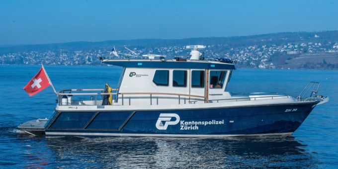 Die Seepolizei auf dem Zürichsee (Symbolbild). Kantonspolizei Zürich Boot