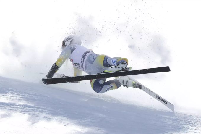 Kajsa Lie stürzt im Super-G im Val di Fassa heftig. Kajsa Lie