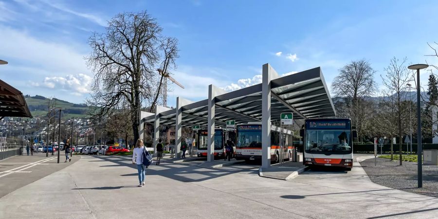 Der Bahnhof Richterswil.