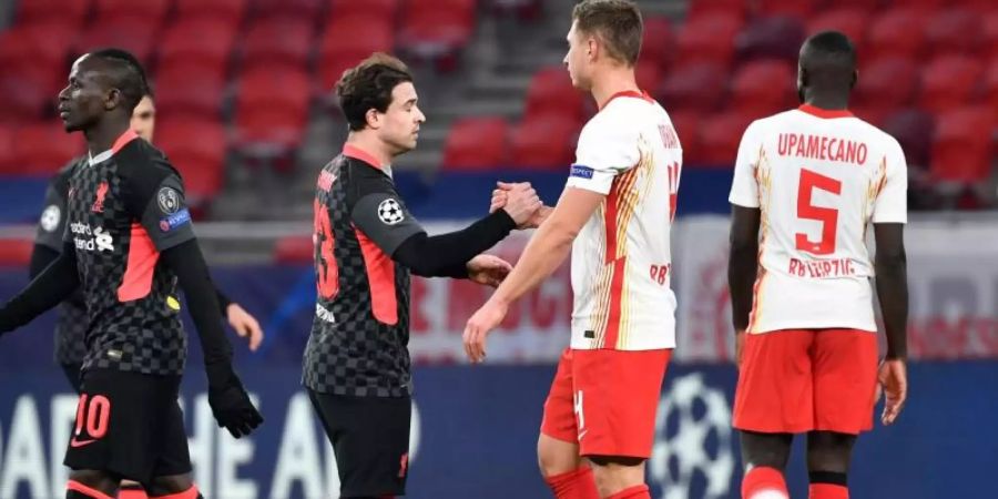 Der FC Liverpool und RB Leipzig treffen erneut in Budapest aufeinander. Foto: Marton Monus/dpa