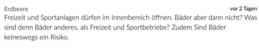 Warum die Bäder zu bleiben, fragt sich Erdbeere.