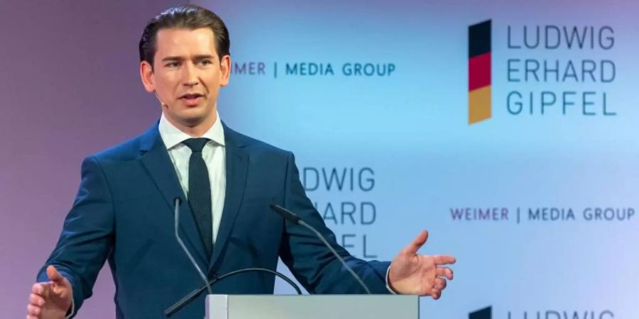 Österreichs Bundeskanzler Sebastian Kurz in München: «Das beste Spiegelbild der Ansteckungsgefahr ist die Sieben-Tage-Inzidenz (...).». Foto: Peter Kneffel/dpa