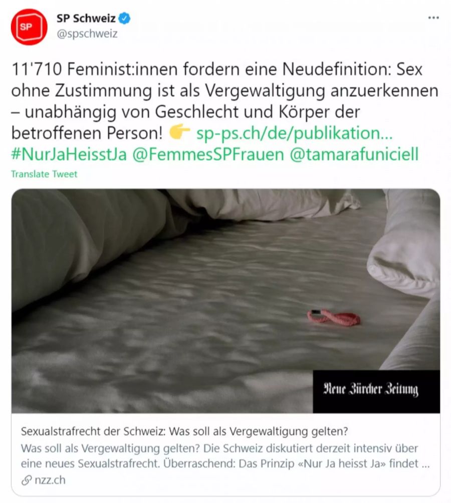 Sexualstrafrecht SP Frauen