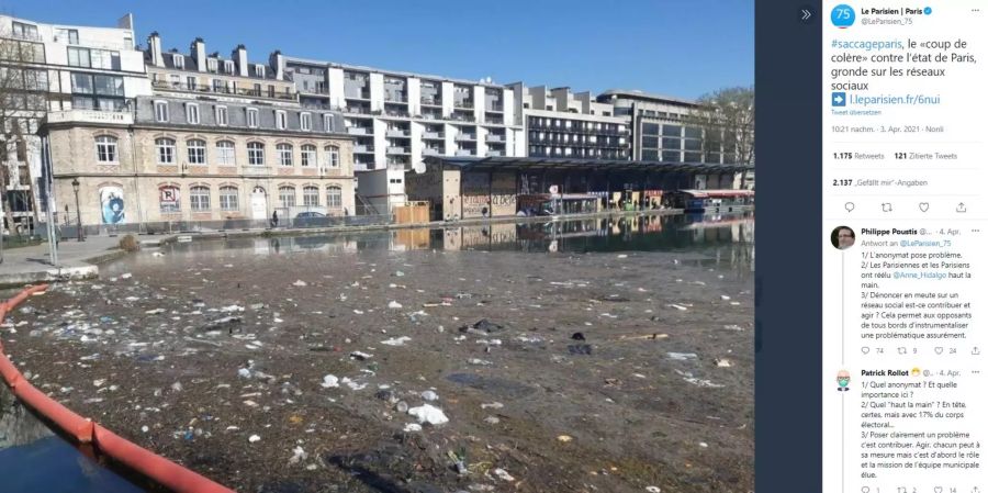 Paris Müll Stadt