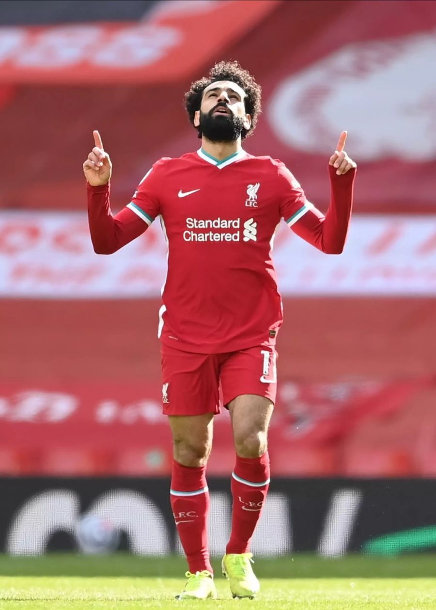 Mohamed Salah beim Torjubel.