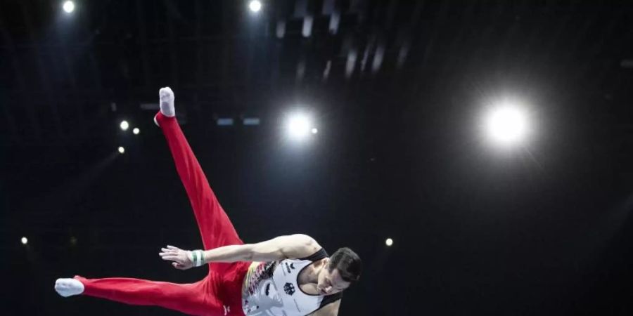 Gelang ein glanzvoller EM-Einstand in Basel: Andreas Toba. Foto: Alexandra Wey/KEYSTONE/dpa