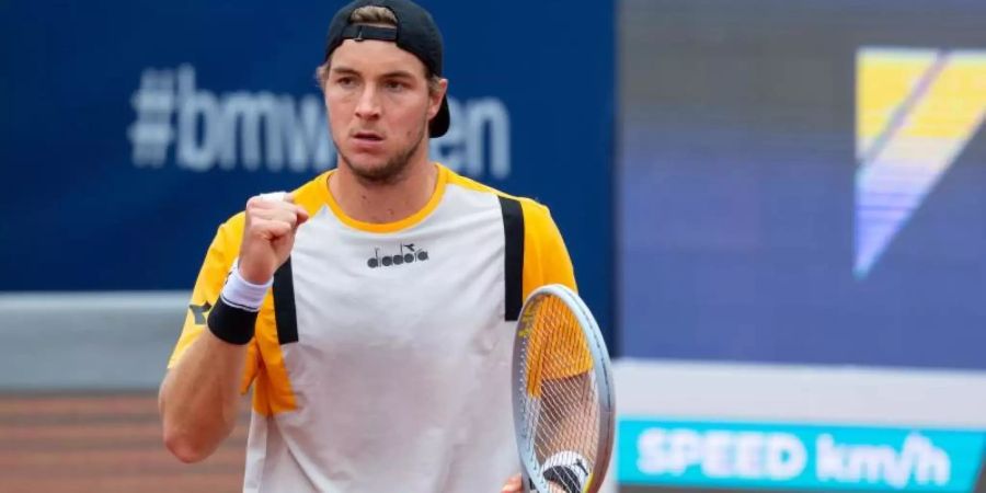 Jan-Lennard Struff hatte mit Zverev-Bezwinger Iwaschka keine Probleme. Foto: Sven Hoppe/dpa