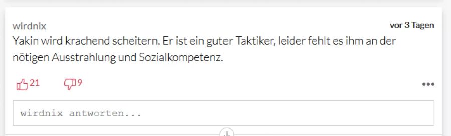 In den Kommentaren sind viele skeptisch ab der Neuernennung.