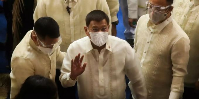 Philippinischer Präsident Rodrigo Duterte Philippinischer Präsident Rodrigo Duterte