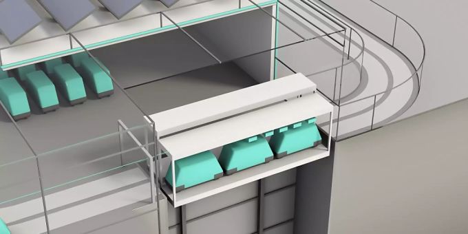 Cargo-sousterrain-Fahrzeuge sollen künftig in Hubs mit einem Lift in den Tunnel befördert werden. Die Versendung erfolgt dann in einem unterirdischen Röhrensystem. Nach dem Ständerat hat auch der Nationalrat die gesetzliche Grundlage dafür prinzipiell gutgeheissen. cargo sous terrain
