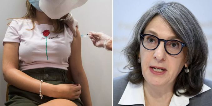 Das BAG um Direktorin Anne Lévy erklärt, dass die Menge der bestellten Impfdosen auch reduziert werden könne. Ansonsten sei auch eine «Weitergabe» eine Option. BAG Coronavirus Impfdosen Lieferung