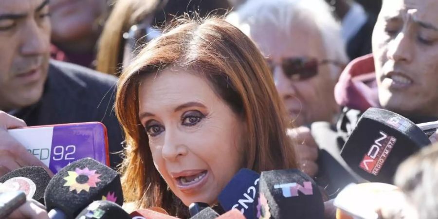«Ich habe dem Präsidenten immer gesagt, dass mich die angespannte soziale Lage beunruhigt»: Cristina Kirchner. Foto: David Fernandez/EFE/dpa