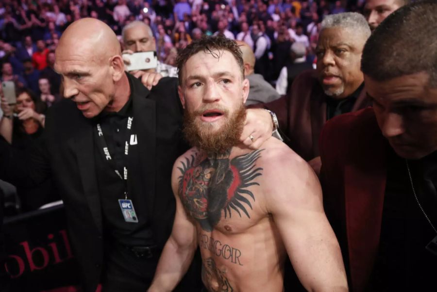 Conor McGregor nach seiner Niederlage gegen Khabib Nurmagomedov.