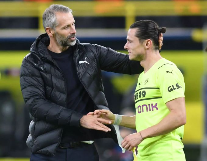 Nico Schulz (r) kam in der 75. Minute für Raphael Guerreiro ins Spiel. Champions League
