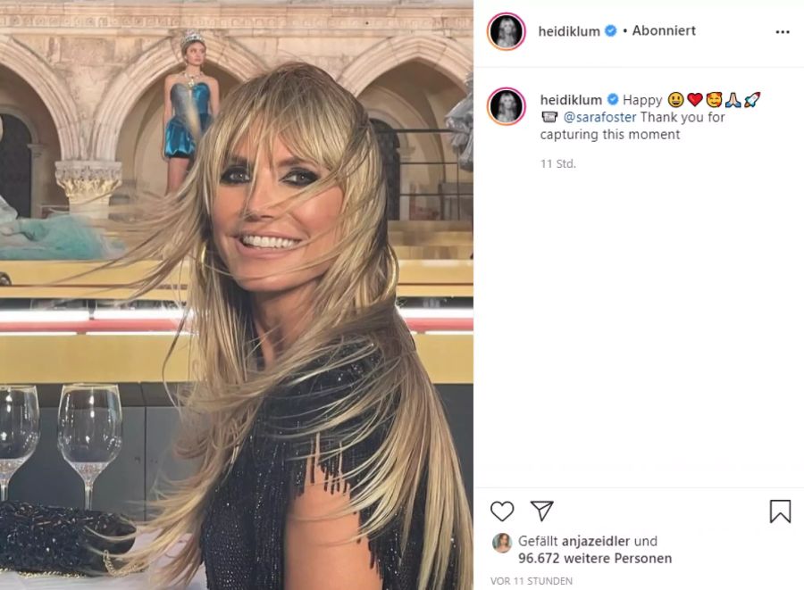 Mama Heidi Klum war mächtig stolz auf ihre Leni.