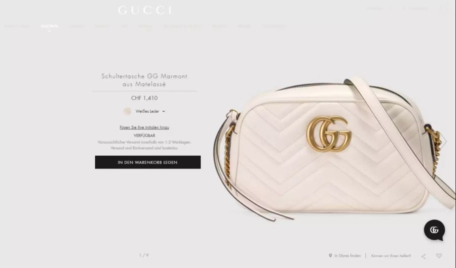 Christas Tasche ist auch von Gucci.