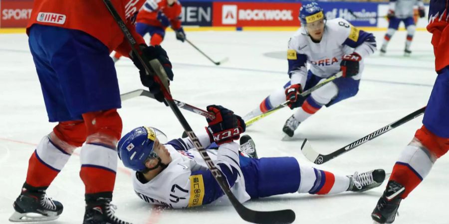 Stehen als Absteiger fest: Südkoreas Hockeyspieler unterliegen auch gegen Norwegen