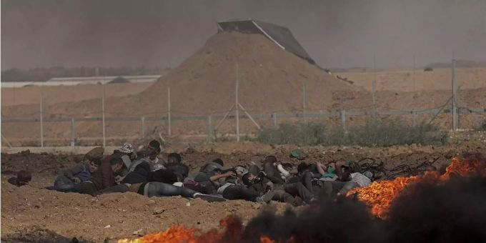 Der Konflikt an der israelischen Grenze fordert weitere Todesopfer. Der Konflikt an der israelischen Grenze fordert weitere Todesopfer.