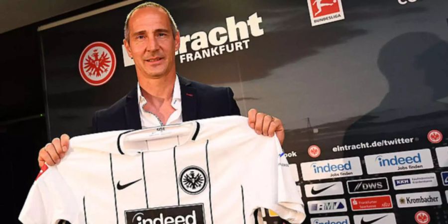 Adi Hütter wird bei Eintracht Frankfurt vorgestellt.