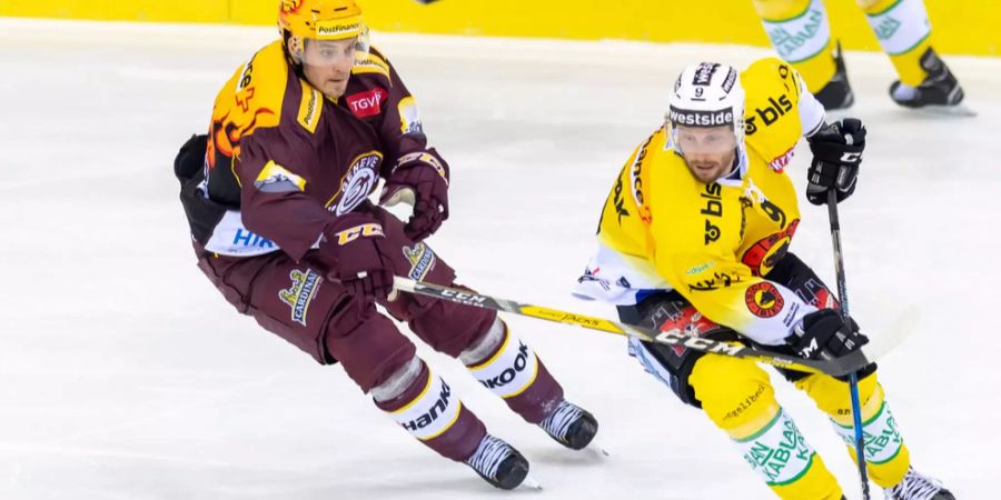 Die Hockey-Söldner Johan Fransson (Servette) und Jan Mursak (SCB).