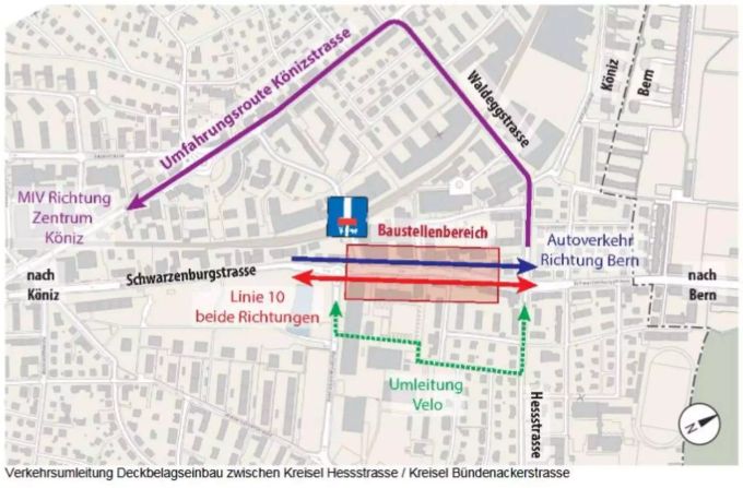 Deckbelagsarbeiten vom 30. August bis 1. September 2018 Deckbelagsarbeiten vom 30. August bis 1. September 2018
