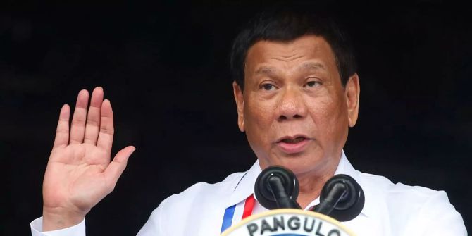 Rodrigo Duterte, Präsident der Philippinen, spricht zum 120. Unabhängigkeitstag der Philippinen.