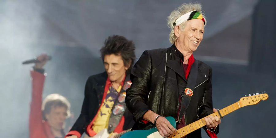 Keith Richards bei einem Konzert der Rolling Stones.