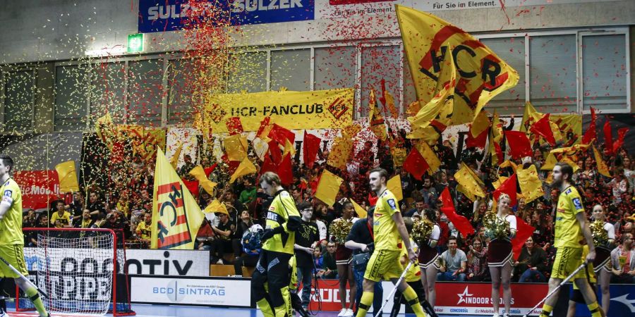 In der Eulachhalle feierten die Winterthurer im März den Einzug in die Playoff-Halbfinals.