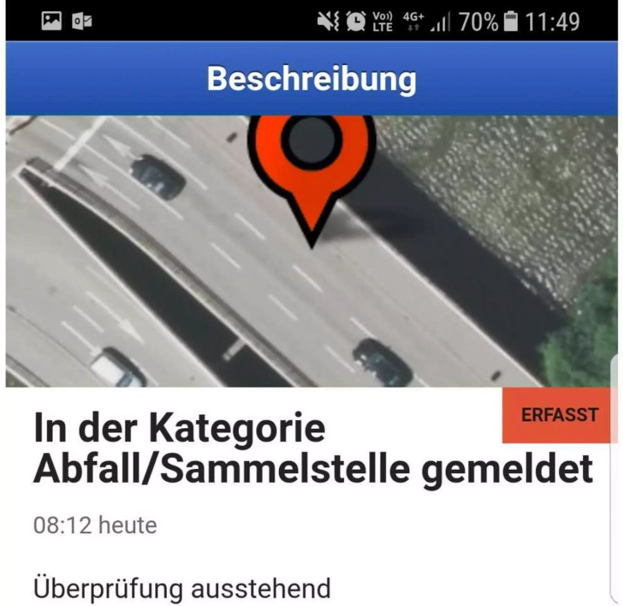 Hier wurde eine illegale Abfallsammelstelle an der Sihlhölzlibrücke gemeldet.