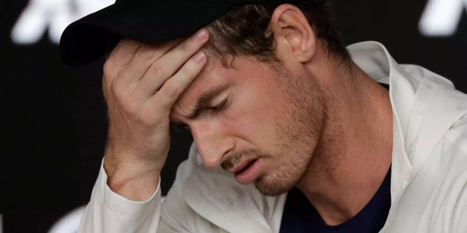 Andy Murray nach seiner Niederlage gegen Roberto Bautista Agut. Andy Murray